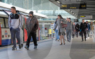 Jubilee Line tube commuters as lockdown eases