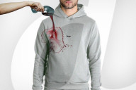 FEATURE - Der immer saubere Hoodie weist der Flüssigkeiten und Gerüche ab
