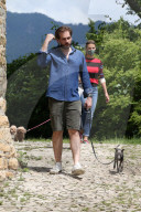 PEOPLE - Michelle Hunziker mit Tomaso Trussardi und den Töchtern Sole und Celeste beim Gassi gehen