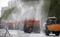 NEWS - Coronavirus: Strassenreinigung in Moskau
