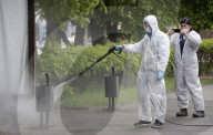 NEWS - Coronavirus: Strassenreinigung in Moskau
