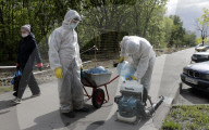 NEWS - Coronavirus: Strassenreinigung in Moskau
