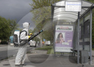 NEWS - Coronavirus: Strassenreinigung in Moskau
