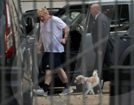Boris Johnson with his dog