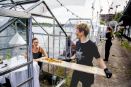 NEWS - Coronavirus: Gewächshäuser als Schutz im Amsterdamer Restaurant Mediamatic