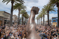 NEWS - USA Unruhen: Black Lives Matter-Demonstration in Hermosa Beach, Los Angeles
