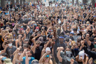NEWS - USA Unruhen: Black Lives Matter-Demonstration in Hermosa Beach, Los Angeles