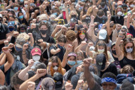 NEWS - USA Unruhen: Black Lives Matter-Demonstration in Hermosa Beach, Los Angeles