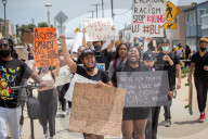 NEWS - USA Unruhen: Black Lives Matter-Demonstration in Hermosa Beach, Los Angeles