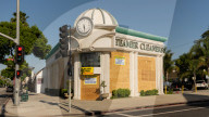 NEWS - USA Unruhen: Verbarrikadierte Shops in Los Angeles