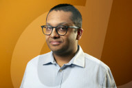 Atif Syed, CEO and founder of a firm called Wootzano. From a unit in Sedgefield, county Durham, the small company has developed what it describes as “electronic skin”, a highly stretchable polymer that Syed says can detect sensations “the way you and