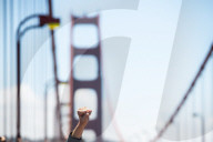 NEWS - USA Unruhen: Proteste auf der Golden Gate Bridge von San Francisco