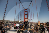 NEWS - USA Unruhen: Proteste auf der Golden Gate Bridge von San Francisco