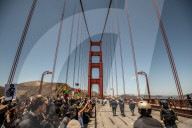 NEWS - USA Unruhen: Proteste auf der Golden Gate Bridge von San Francisco