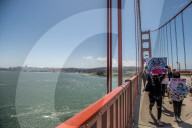 NEWS - USA Unruhen: Proteste auf der Golden Gate Bridge von San Francisco