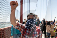 NEWS - USA Unruhen: Proteste auf der Golden Gate Bridge von San Francisco