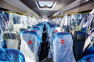 NEWS - Coronavirus: Vorstellung eines Social Distancing Bus im niederländischen Norrdwijk 