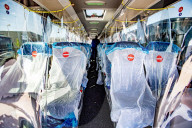 NEWS - Coronavirus: Vorstellung eines Social Distancing Bus im niederländischen Norrdwijk 