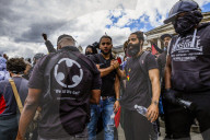 Black Lives Matter in Trafalgar square, and being harrassed by EDL supporters.