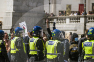 Black Lives Matter in Trafalgar square, and being harrassed by EDL supporters.