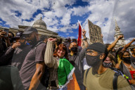 Black Lives Matter in Trafalgar square, and being harrassed by EDL supporters.