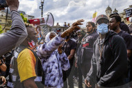 Black Lives Matter in Trafalgar square, and being harrassed by EDL supporters.