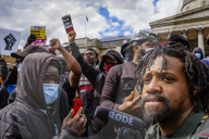 Black Lives Matter in Trafalgar square, and being harrassed by EDL supporters.
