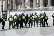 Protests in central London