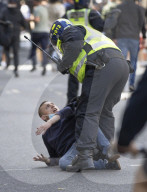 Protests in central London