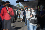 Face coverings now mandatory on public transport in London.