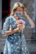 ROYALS - Königin Mathilde besucht das Van Eyck Museum in Brügge