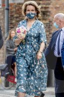 ROYALS - Königin Mathilde besucht das Van Eyck Museum in Brügge