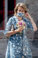 ROYALS - Königin Mathilde besucht das Van Eyck Museum in Brügge