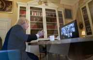Boris Johnson Speaks to NHS staff at Charing Cross Hospital