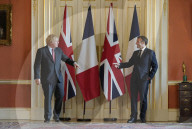 Boris Johnson and President Macron Resistance anniversary