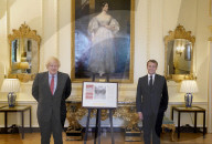 Boris Johnson and President Macron Resistance anniversary