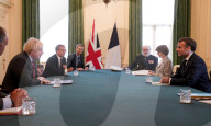 Boris Johnson and President Macron Resistance anniversary