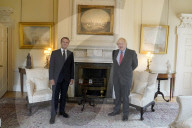 Boris Johnson and President Macron Resistance anniversary