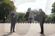 Boris Johnson and President Macron Resistance anniversary