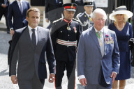NEWS - London: Präsident Macron und Prinz Charles bei der Kranzniederlegung in London