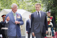 NEWS - London: Präsident Macron und Prinz Charles bei der Kranzniederlegung in London