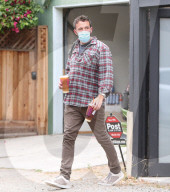 PREMIUM EXCLUSIVE Ben Affleck Enjoys A Smoke After Grabbing Coffee With Ana De Armas