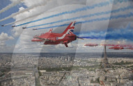 UK ARMED FORCES WELCOME PRESIDENT MACRON AS HE AWARDS LEGION D’HONNEUR TO LONDON