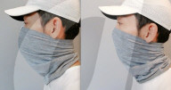 FEATURE - Clever: Halter für Maskenträger, damit sie leichter atmen können