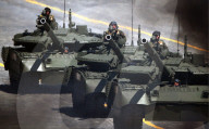 NEWS - Russlands Präsident Putin an der Militärparade in Moskau