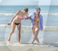 People flock to Brighton beach as the heatwave across the UK continues