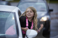 Drive-in bingo for NHS staff and key workers. The photographer Christopher Thomond spends an evening with visitors to the first Bingo Bedlam, a physically distanced drive-in bingo and singalong music session for NHS employees and other key workers, held d