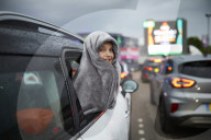 Drive-in bingo for NHS staff and key workers. The photographer Christopher Thomond spends an evening with visitors to the first Bingo Bedlam, a physically distanced drive-in bingo and singalong music session for NHS employees and other key workers, held d