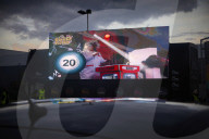 Drive-in bingo for NHS staff and key workers. The photographer Christopher Thomond spends an evening with visitors to the first Bingo Bedlam, a physically distanced drive-in bingo and singalong music session for NHS employees and other key workers, held d