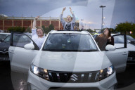 Drive-in bingo for NHS staff and key workers. The photographer Christopher Thomond spends an evening with visitors to the first Bingo Bedlam, a physically distanced drive-in bingo and singalong music session for NHS employees and other key workers, held d